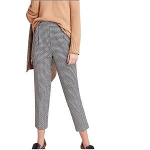Anthropologie tapered leg geometric print pull on pants Sz S excellent condition